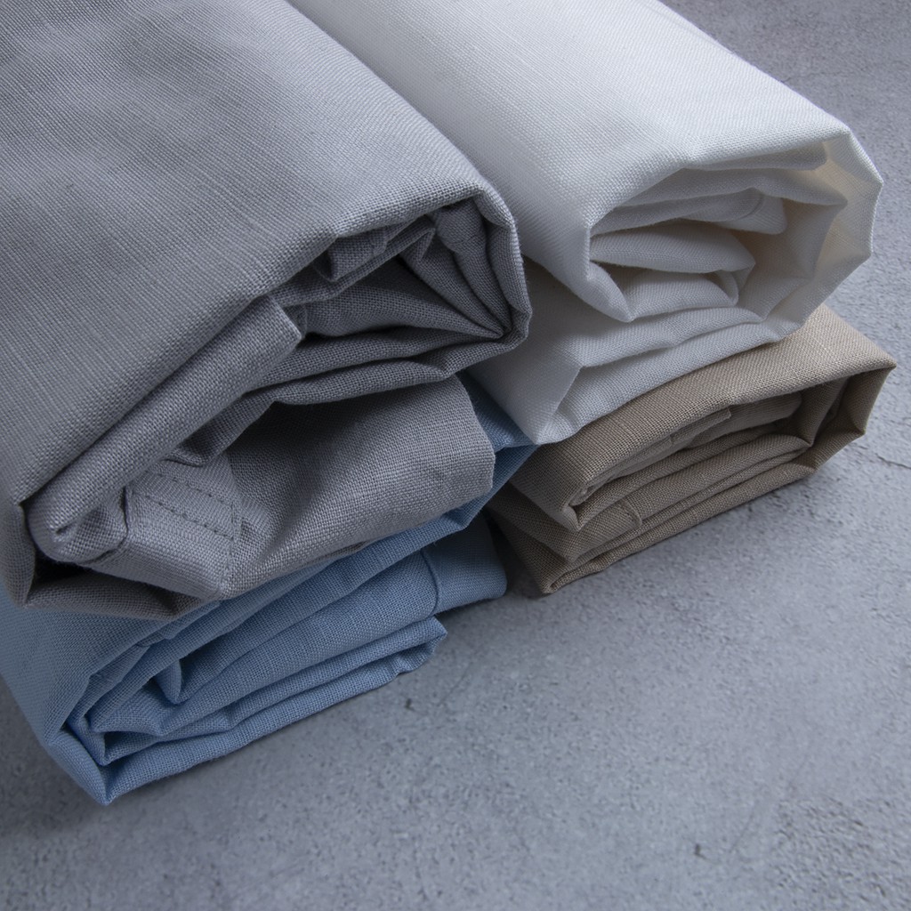 Áo sơ mi cổ tàu nam vải linen cao cấp, mềm, mịn, mát Rough