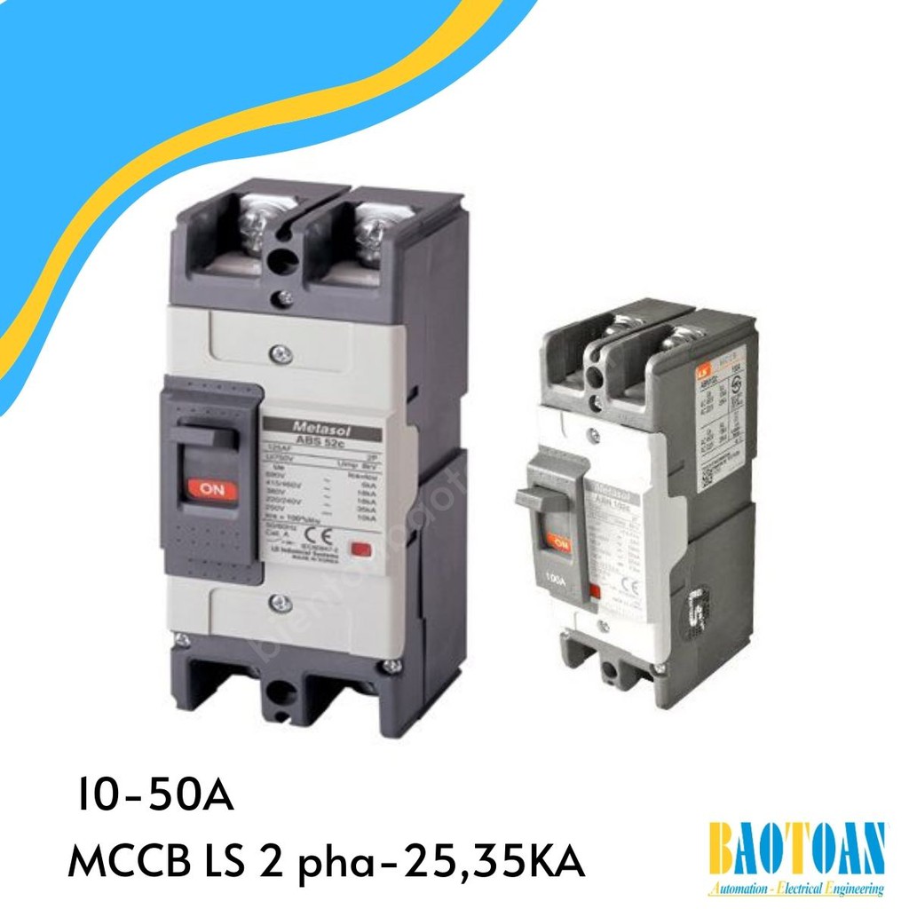 Aptomat LS ABS (MCCB) 2 pha - 25,35kA  (10-50A)