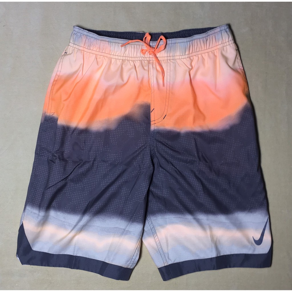 Quần short thể thao nam màu cam orange pulse dây rút lưng hiệu Nike size S chính hãng hàng mỹ