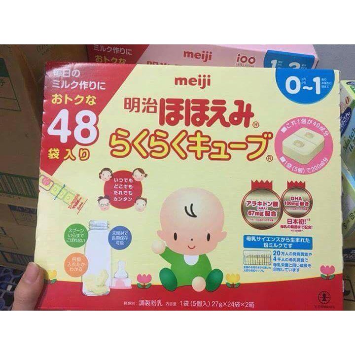 SỮA MEIJI 24 THANH 648g NỘI ĐỊA NHẬT ĐỦ SỐ 0-1, 1-3 (GIÁ 1 HỘP)