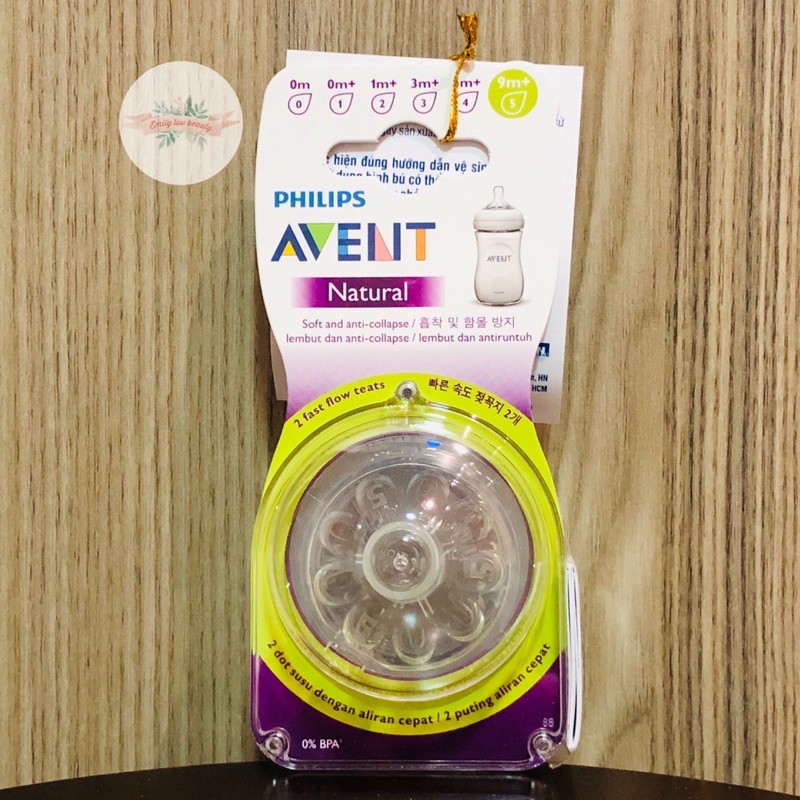 Núm ty Philips Avent đủ size