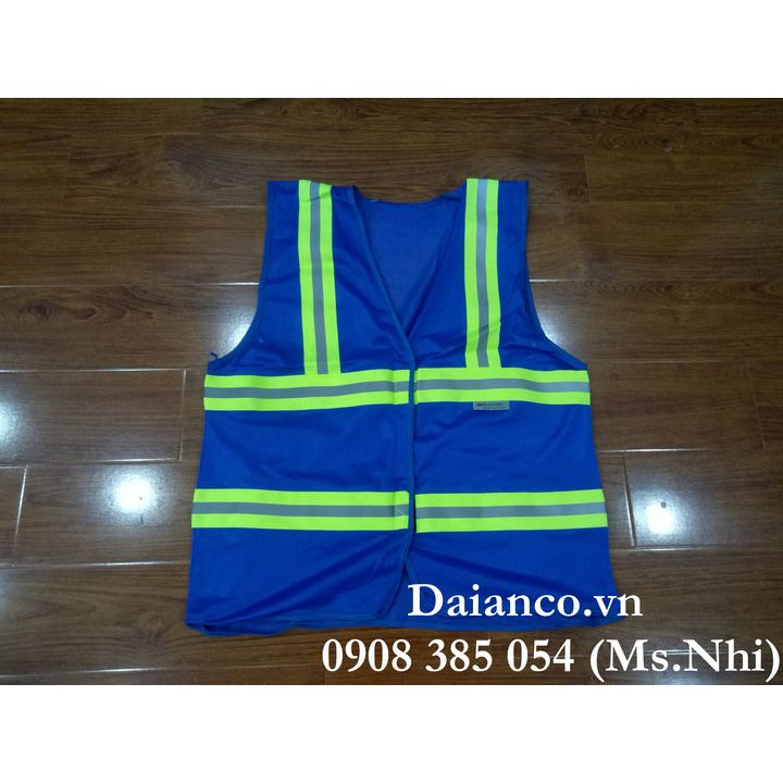 Áo khoát Phản Quang 3M kiểu dán vải lưới thoát mát thấm hút mồ hôi- Hình thật