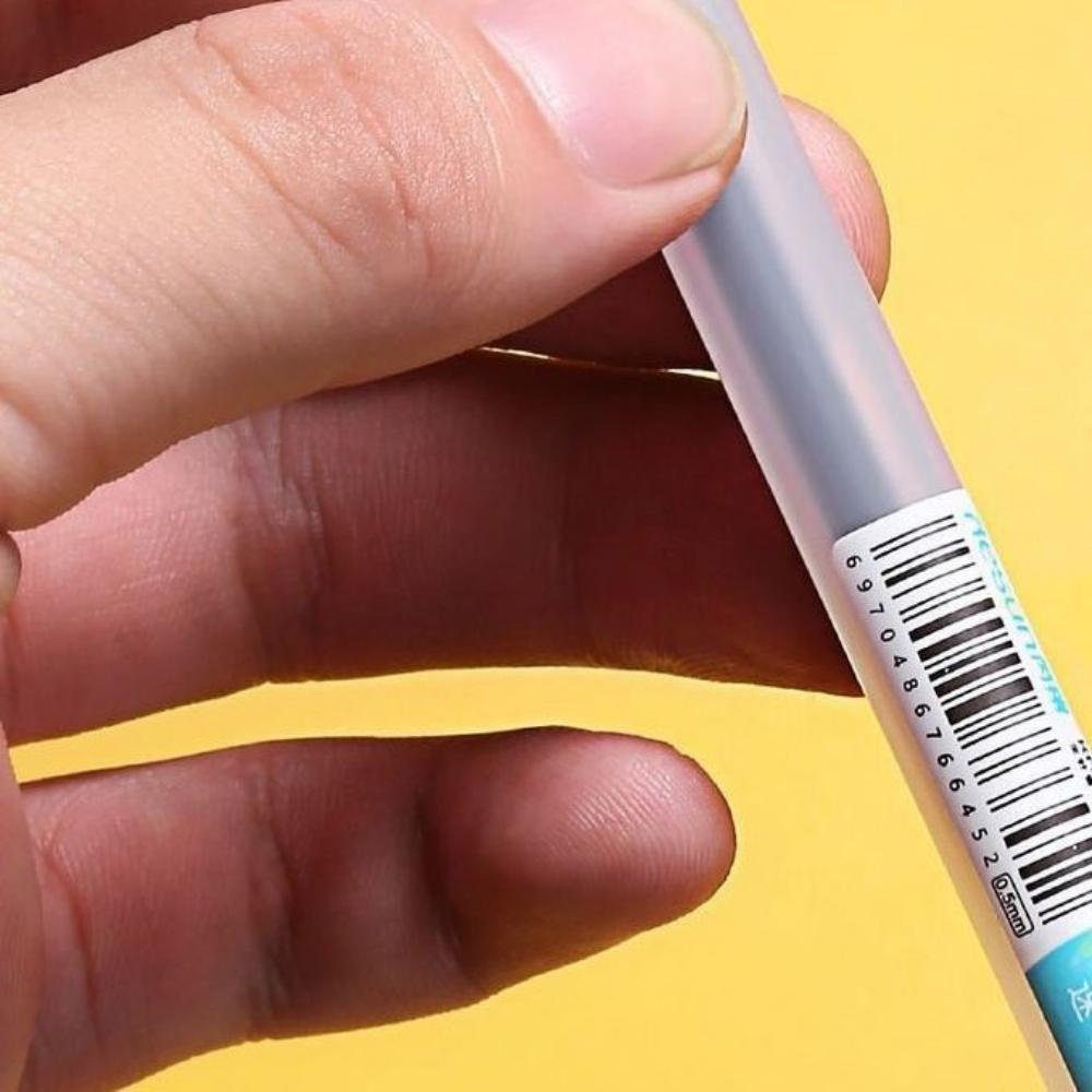 Bút bi nước Thân nhám mực gel Pison, viết bi cute ngòi kim 0.38mm - 01/ 05 cái