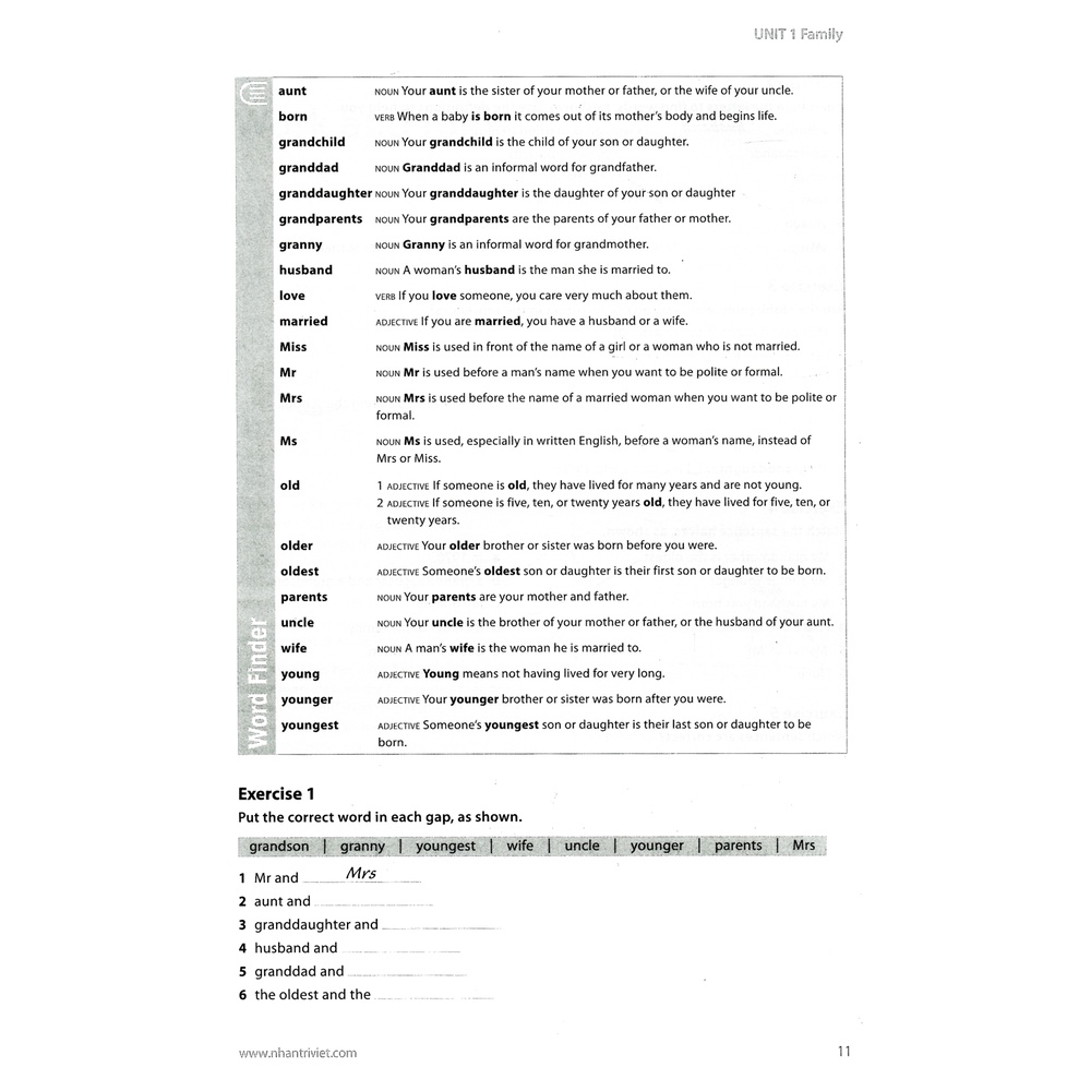 Sách Collins Work On Your Vocabulary A2 - Pre-Intermediate