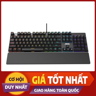 Bàn phím cơ AOC GK500 RGB Outemu Blue Switch Gaming (GK500/74) (hàng chính hãng) [hàng chính hãng]