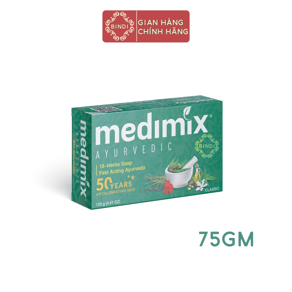 Xà phòng Medimix 18 Loại Thảo Dược Ayurveda Tác Động Nhanh 75g | BigBuy360 - bigbuy360.vn