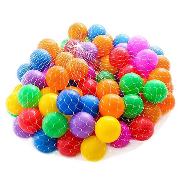 Combo 10 quả bóng nhựa mềm nhiều màu, chất liệu an toàn thân thiện cho bé khi vui chơi - Giao màu ngẫu nhiên
