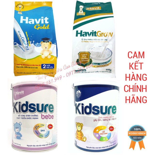 Sữa Havit tăng cân cho bé 400g - 1kg (Dinh dưỡng cho trường học)