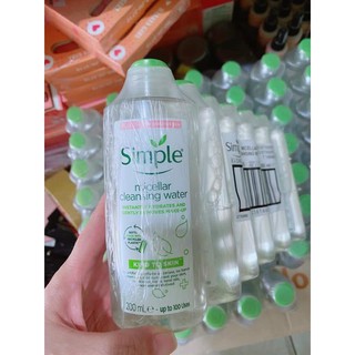 [Mẫu mới] Nước Tẩy Trang Simple Dịu Nhẹ Kind To Skin Micellar Water 200ml (CHUẨN CÔNG TY)