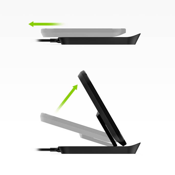 Sạc không dây Mophie 7.5W stand đế đứng chuẩn Qi cho iPhone Airpod Samsung Android