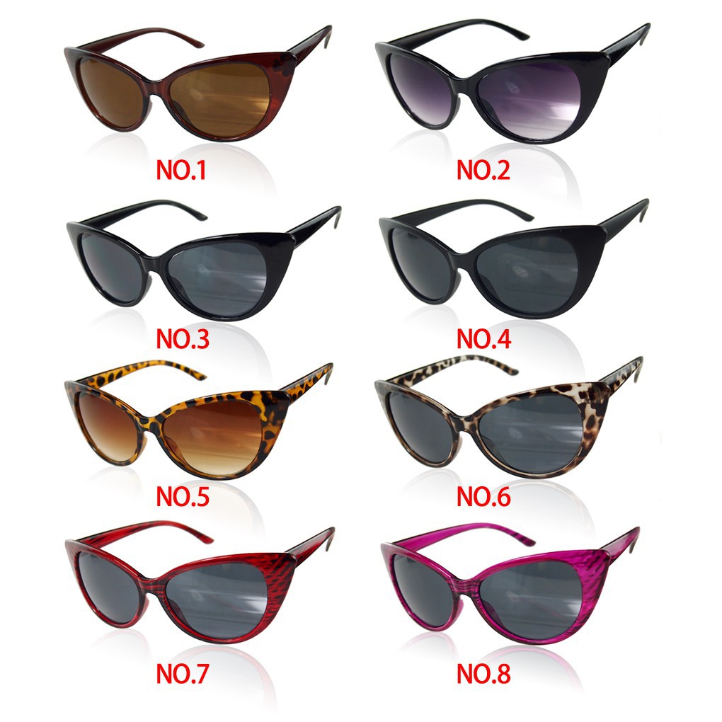 Retro Fashion Punk Shades Cat Eyes Sunglasses Eyewear