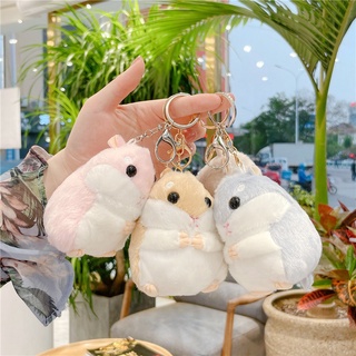 Móc khoá treo trang trí balo túi xách hình chuột hamster kute dễ thương MK