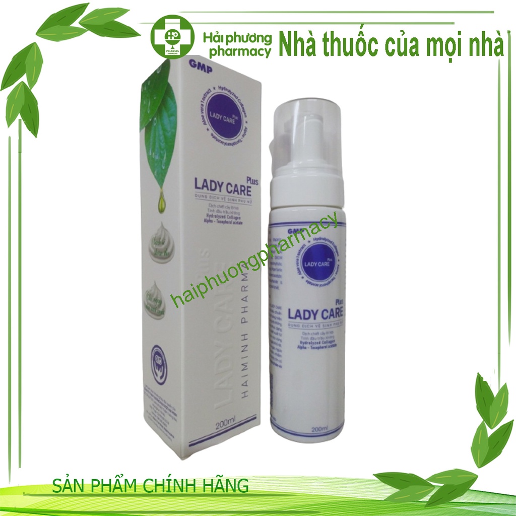 Dung dịch vệ sinh Lady care plus - -giúp làm sạch nhẹ nhàng, khử mùi hôi, bảo vệ vùng kín 200ml