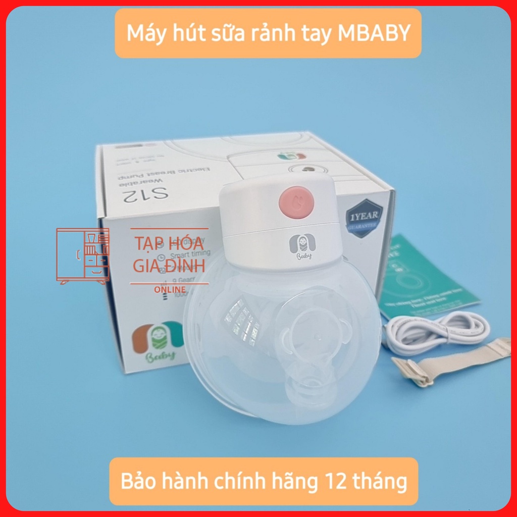 Máy hút sữa rảnh tay mbaby bảo hành 12 tháng