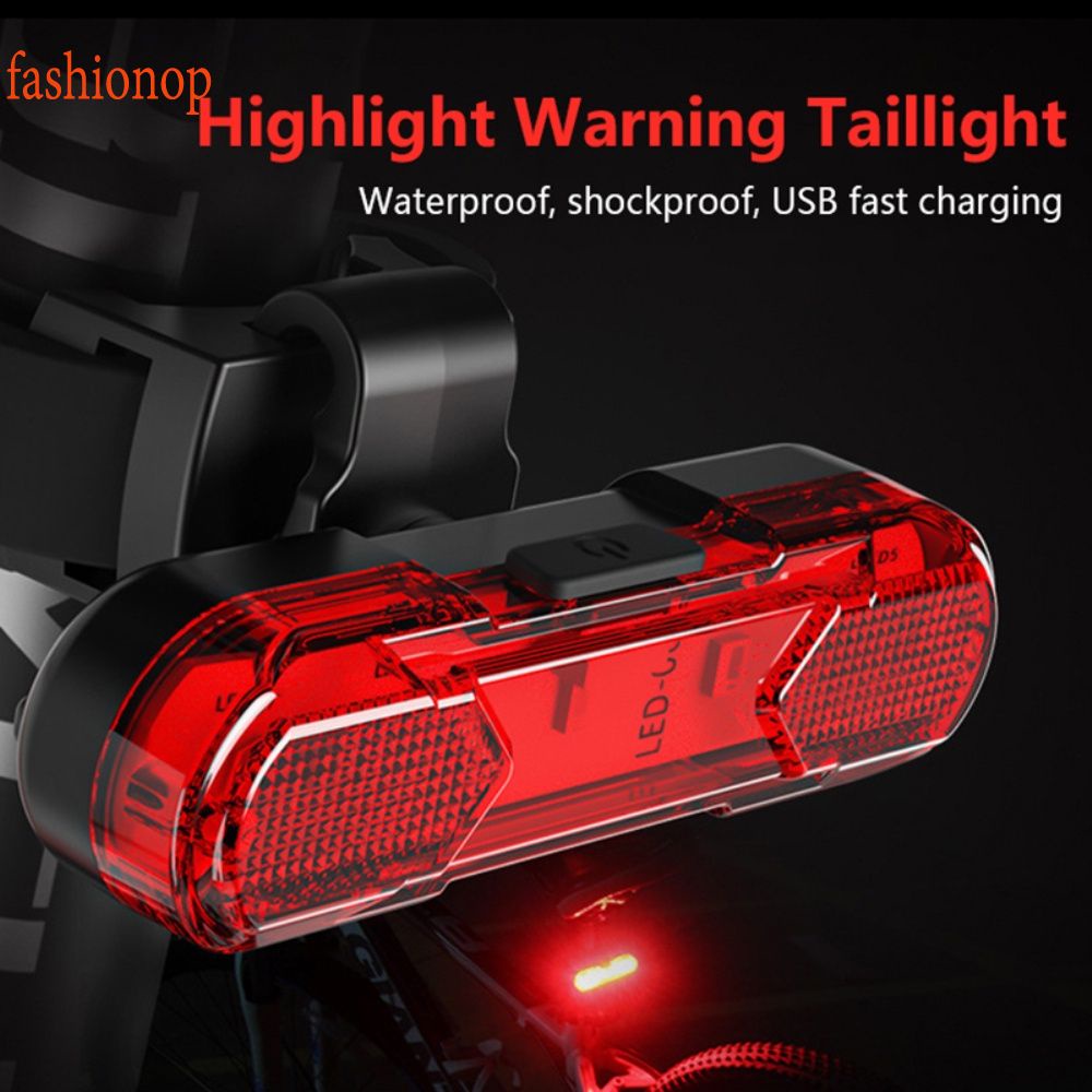 Xe đạp Đèn USB Sạc LED Cảnh Báo Đèn Ban Đêm Xe Đạp Ánh Sáng Phía Sáu Xe Đạp Leo núi Thiết Bị *