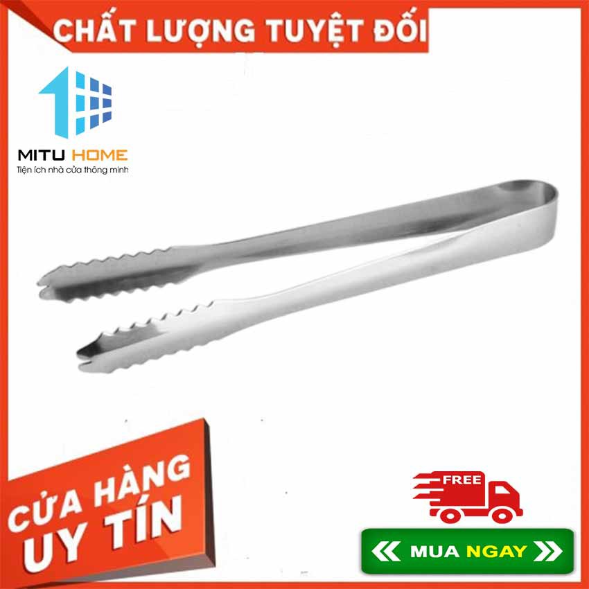 Kẹp gắp đá, thức ăn inox 22cm - Mituhome