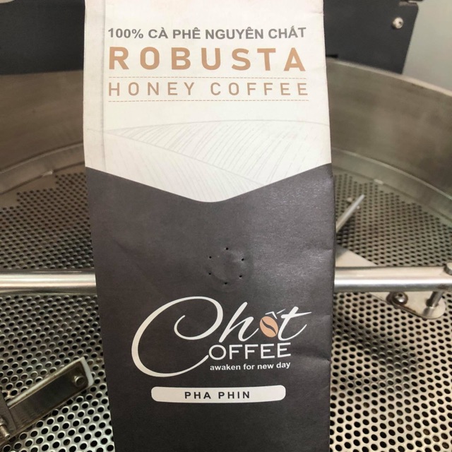 Cà phê mộc Robusta-Chốt Coffee- dạng bột pha phin- loại 500g