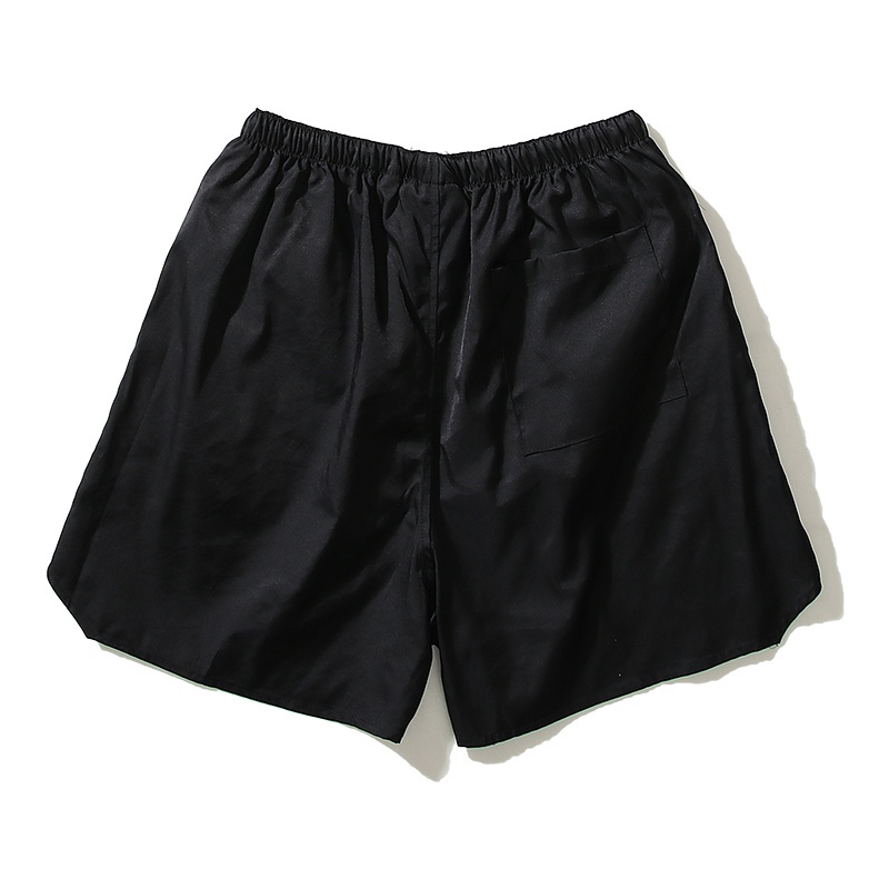 Quần Short Dây Rút Vải Nilon Mỏng Màu Sáng Phong Cách Đường Phố Trẻ Trung