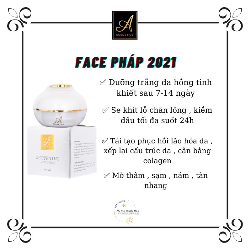 Kem Face Pháp 2021 Dưỡng Trắng Bay Thâm