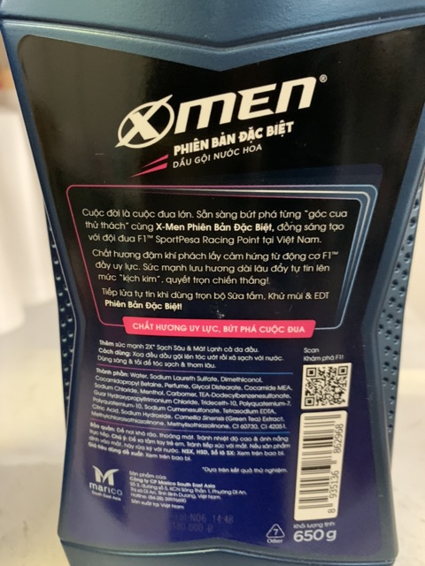 Dầu gội và sữa tắm Xmen Phiên Bản Đặc Biệt 650g | BigBuy360 - bigbuy360.vn