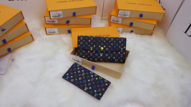 Ví hoa nâu sép 2 fullbox | BigBuy360 - bigbuy360.vn