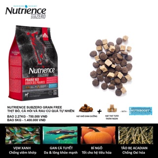 Thức ăn Nutrience Subzero dành cho tất cả giống chó ở mọi giai đoạn phát triển - Thịt bò, cá hồi & rau củ quả tự nhiên