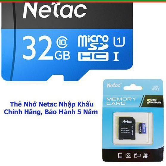[HÀNG CHÍNH HÃNG] Thẻ nhớ - Micro SD  32G Netac  Chính hãng Class 10 | BigBuy360 - bigbuy360.vn