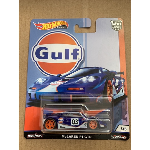 Xe Hot Wheels Premium Mclaren F1 GTR Gulf Number 03 bản hiếm