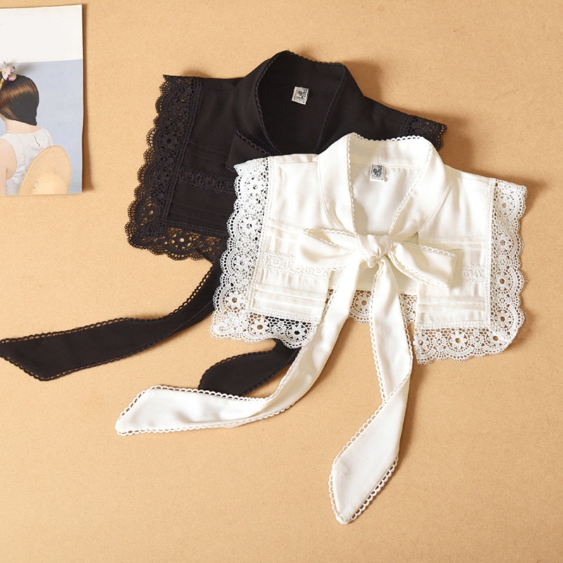 Cổ Áo Giả Thêu Hoa Rỗng Có Thể Tháo Rời Cho Nữ Shrug