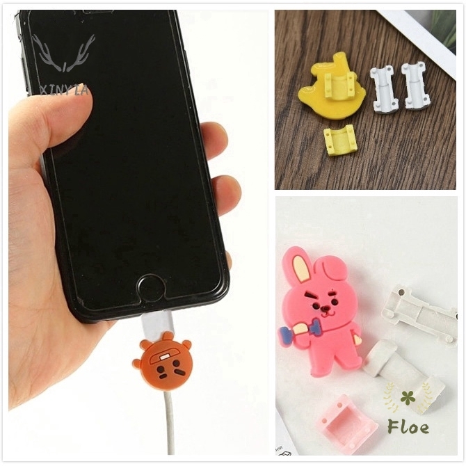 Phụ Kiện Bảo Vệ Dây Cáp Sạc Usb Hình Nhóm Nhạc Kpop Bt 21