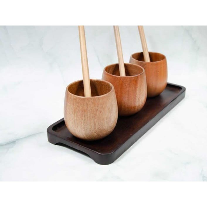 [ HOTT] - Khay xà cừ sơn đen cách điệu 30x13cm - còn hàng