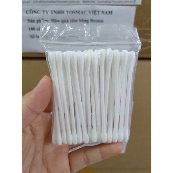 TĂM BÔNG NGOÁY TAI TÚI 40 QUE - HÀNG TẶNG