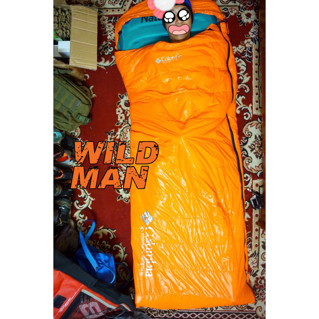 túi ngủ lông vũ COLUMBIA chống nước du lịch phượt văn phòng