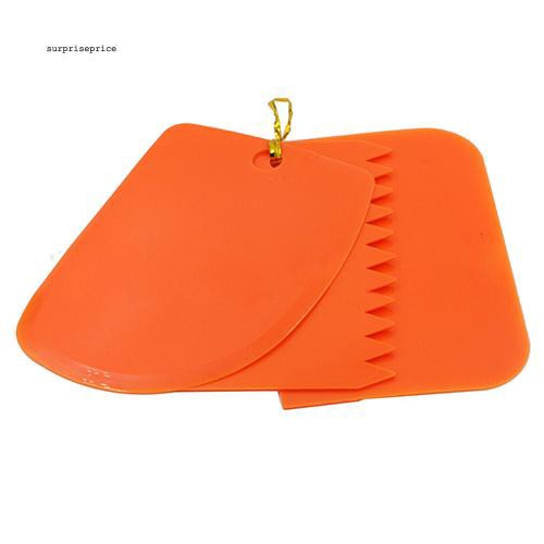 Set 3 dụng cụ chà láng trang trí tạo hình bánh kem chuyên dụng tiện lợi