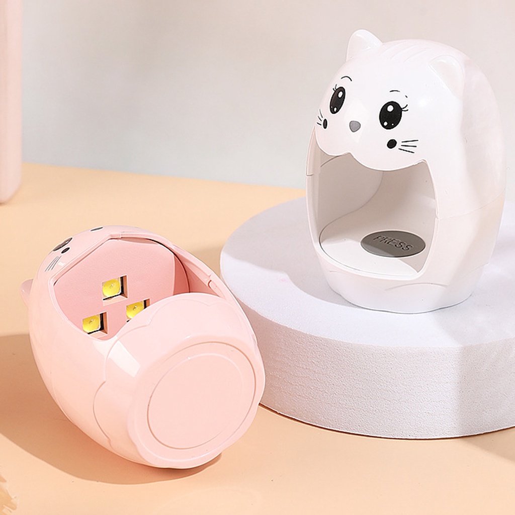 [Hàng mới về] Đèn hơ khô móng tay hình động vật cổng sạc USB