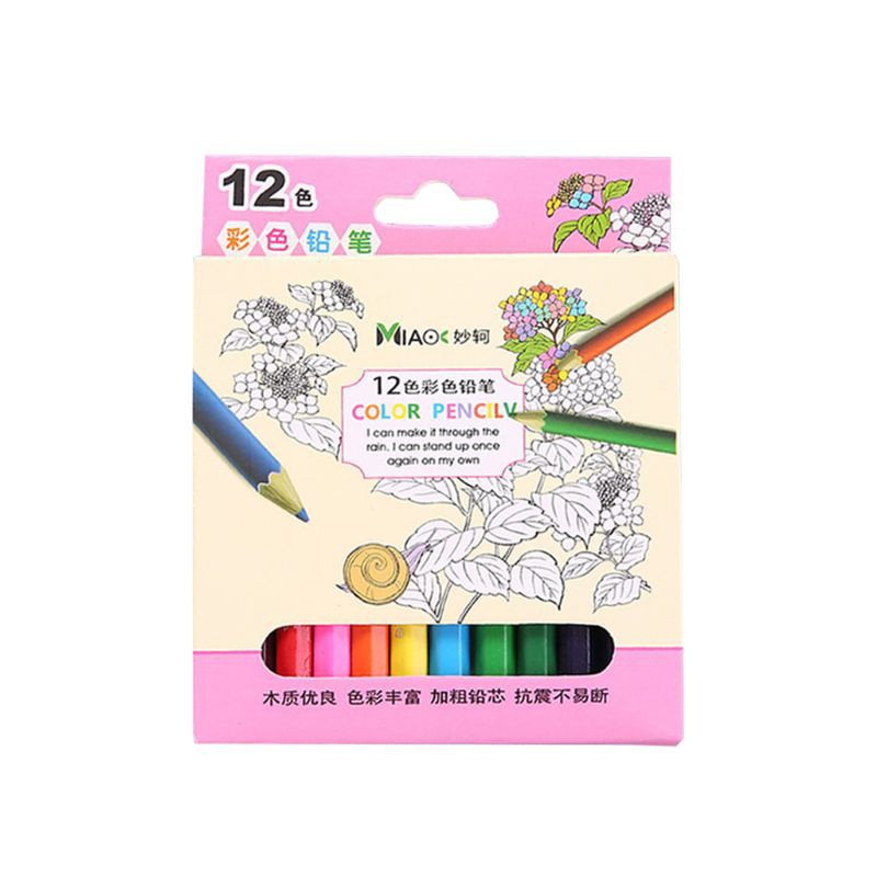 Hộp 12 / 24 Bút Chì Màu Gỗ Tự Nhiên