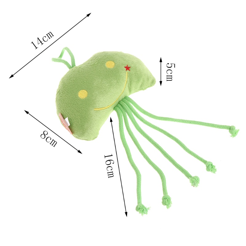 Đồ Chơi Nhồi Bông Hình Sứa Biển Mềm Mại Làm Sạch Răng Cho Cún Cưng