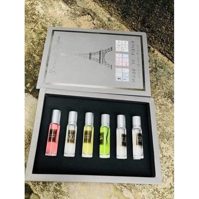Set Nước Hoa Hình Tháp Dạng Lăn 6 Chai Trong 1 Bộ- Gift Set gồm 6 sản phẩm | BigBuy360 - bigbuy360.vn