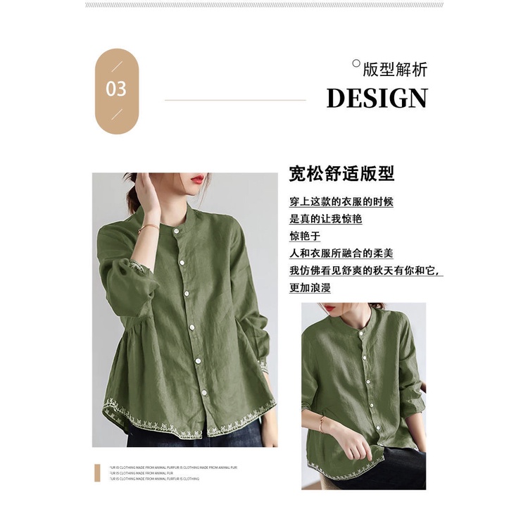 Áo Sơ Mi Nữ Tay Dài Cổ Tròn Màu Trơn Phong Cách Hàn Quốc Thời Trang Mùa Thu