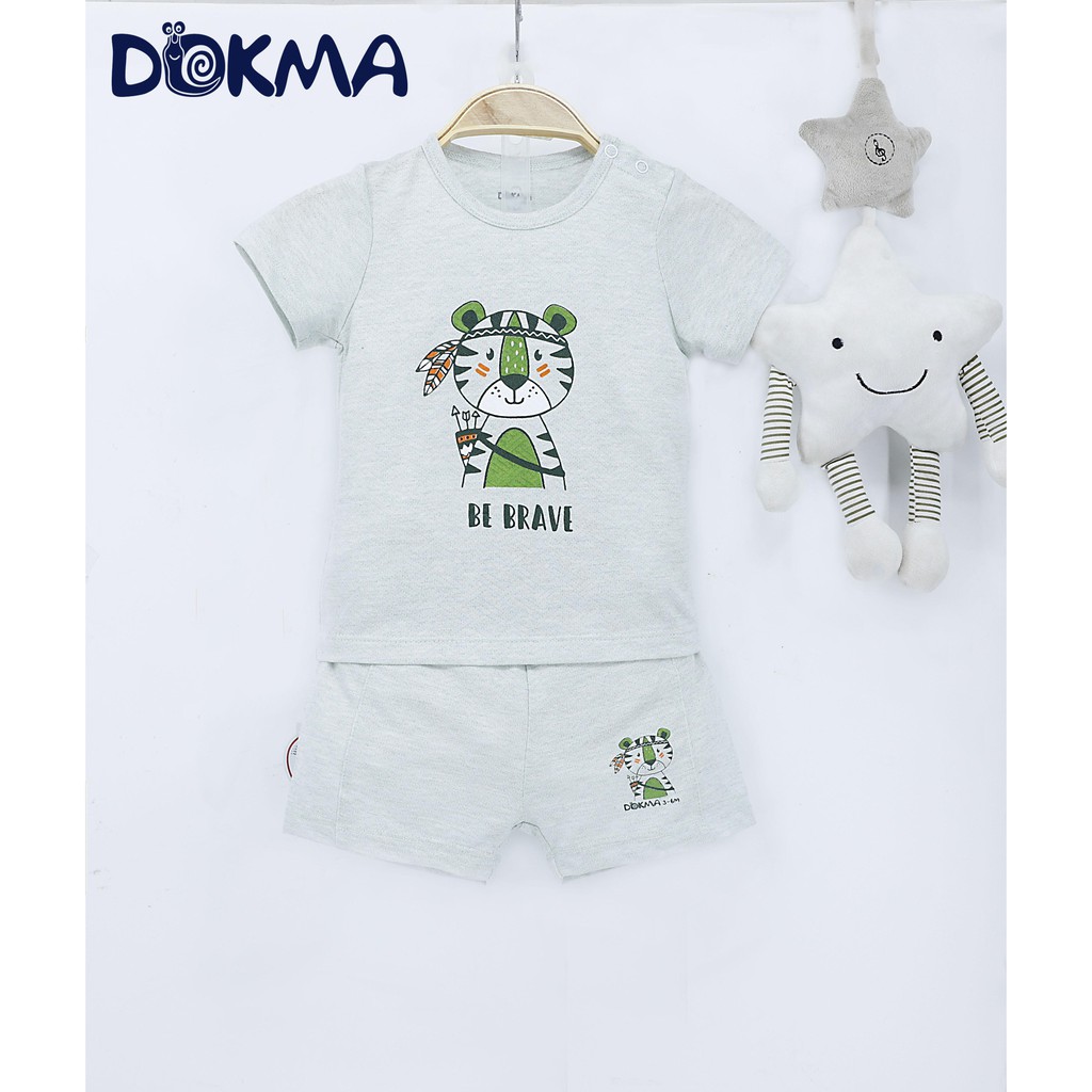 DB467 Bộ quần áo cộc tay cài vai Dokma (6-24M)