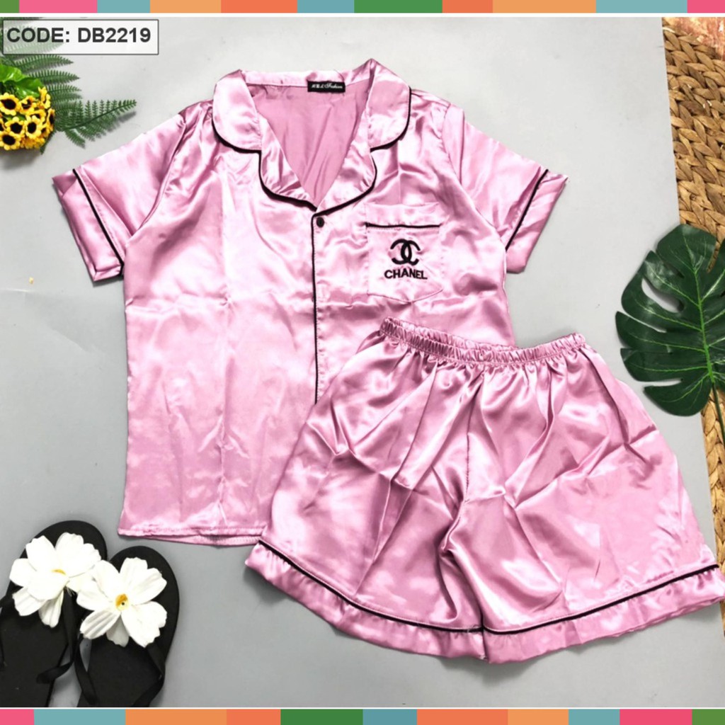 Hot ( ĐỒ NỮ ĐẸP ) ĐỒ BỘ QUẦN ĐÙI PJAMA THÊU CHỮ X