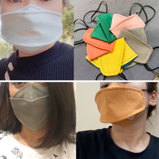 Khẩu trang vải linen 3D ( 6màu)
