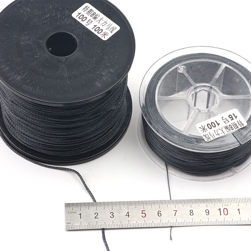 Cuộn dây câu cá bện 8 sợi 100m kích thước 140-800lb