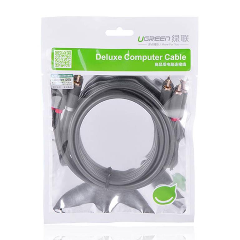 Cáp Audio 2 đầu RCA  dài 1,5m - 5m UGREEN 10517,10518,10519,10520 ✔HÀNG CHÍNH HÃNG ✔