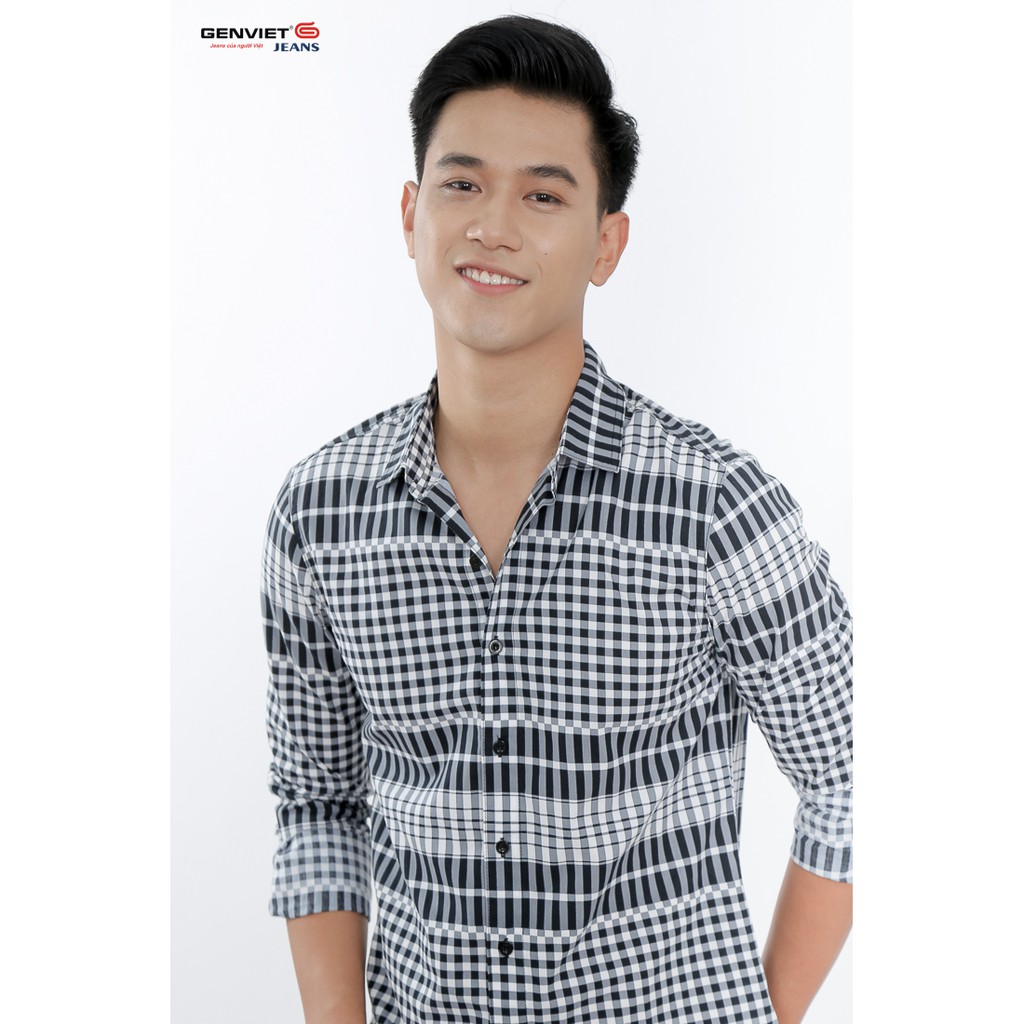 Áo sơ mi dài tay nam T3123L545 GENVIET | BigBuy360 - bigbuy360.vn