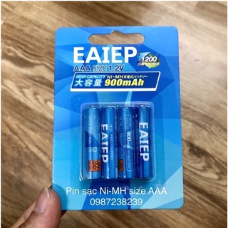 Bộ 4 pin sạc aaa 650mah ni-mh