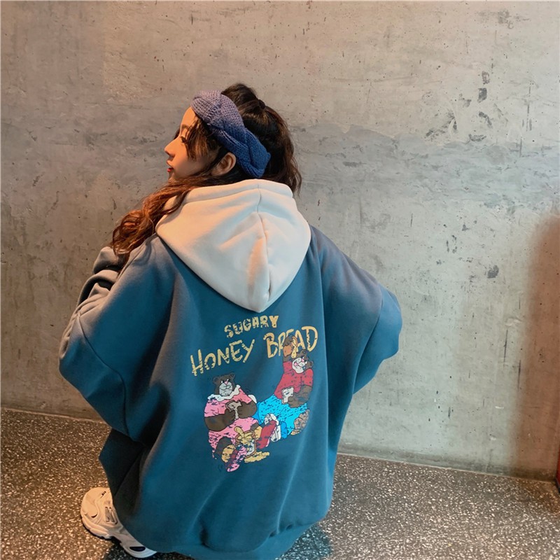 Áo hoodie nữ form rộng, áo hoodie nữ unisex thời trang ulzzang hàn quốc | BigBuy360 - bigbuy360.vn