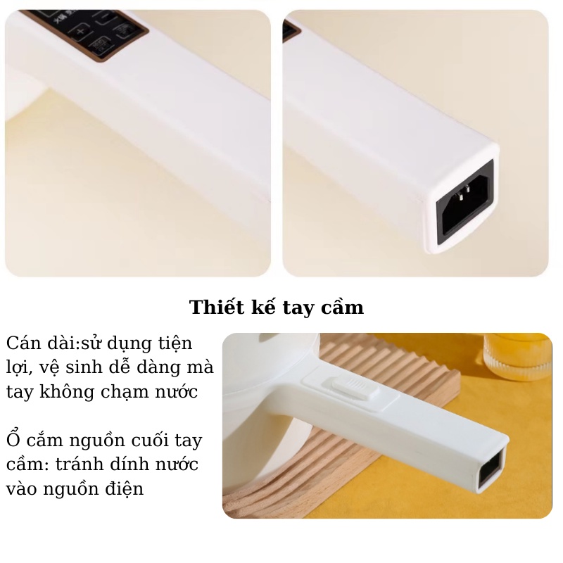 Nồi Điện Mini Padabanic Đa Năng Tiện Lợi-Hấp Lẩu Chiên Rán Chống Dính Cao Cấp