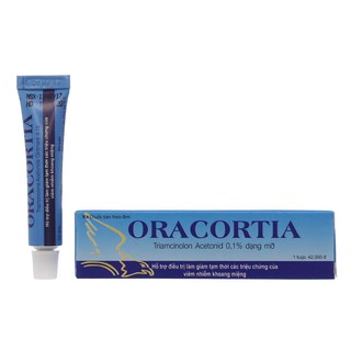 ORACORTIA (TUBE 5G). ĐIỀU TRII HỖ TRỢ LÀM GIẢM TẠM THỜI CÁC TRIỆU CHỨNG VIÊM NHIỄM KHOANG MIỆNG