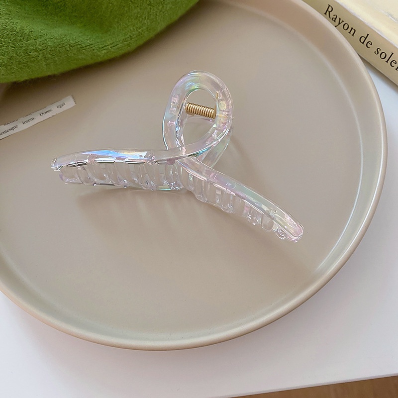 Kẹp Tóc Acrylic Trong Suốt Nhiều Màu Phong Cách Hàn Quốc